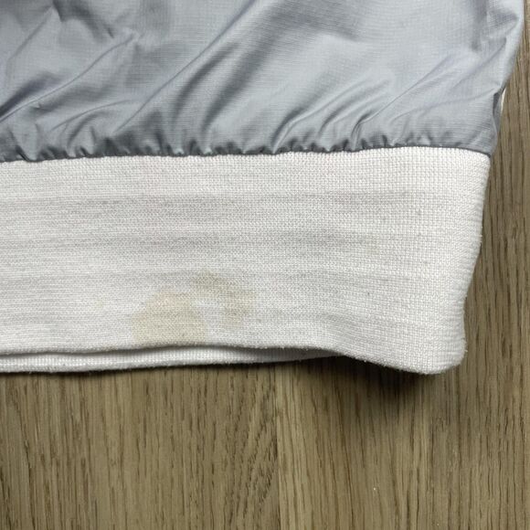 Nike Jacket Mens Medium Black White Gray Hooded Windbreaker Full Zip Colorblock - Picture 8 of 15